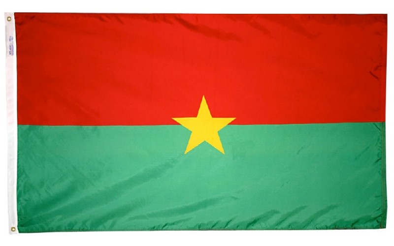 2 x 3' Nylon Burkina Faso Flag