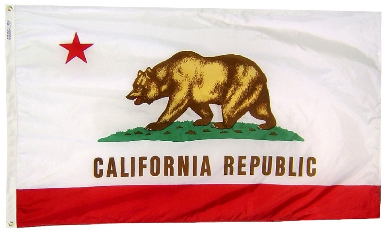 12 x 18" Nyl-Glo California Flag