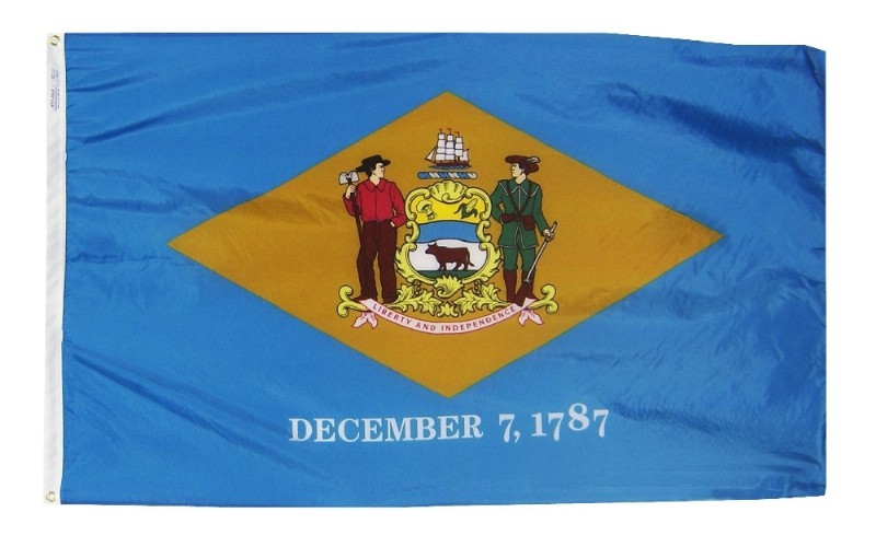 4 x 6' Delaware Flag and Mounting Set