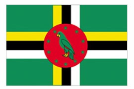 2 x 3 Nylon Dominica Flag