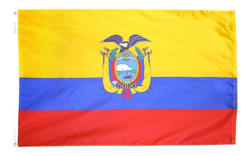 3 x 5' Nylon Ecuador Flag Gov't