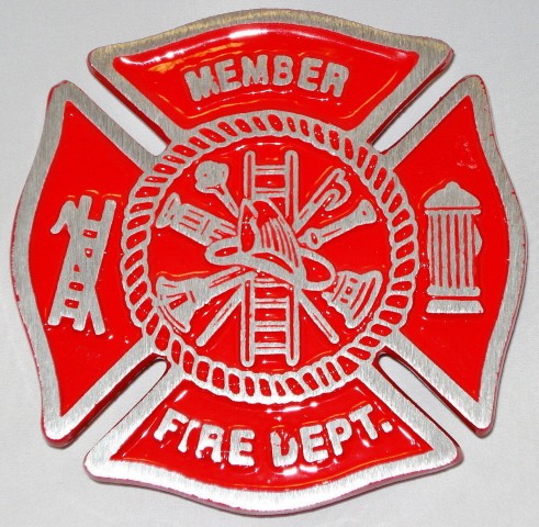 Fireman Grave Marker - Aluminum