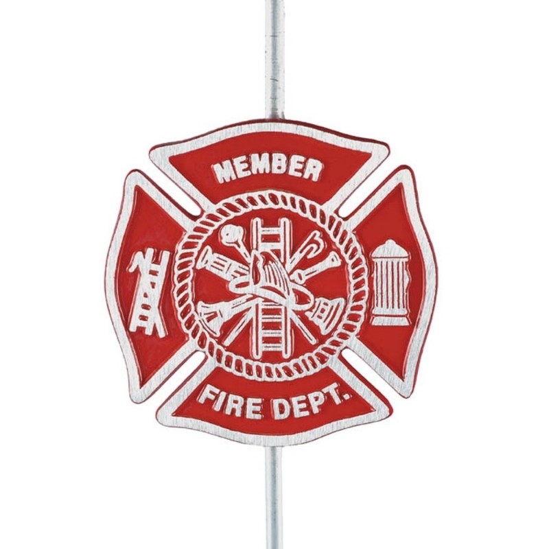 Fireman (Maltese Cross) - Aluminum Memorial Grave Markers