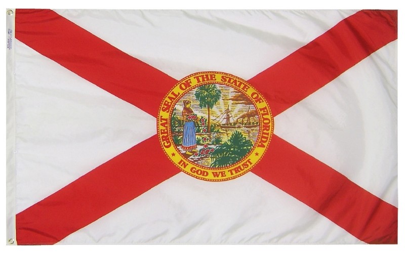 12 x 18" Nyl-Glo Florida Flag