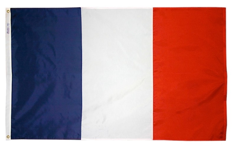 2 x 3' Nylon France Flag