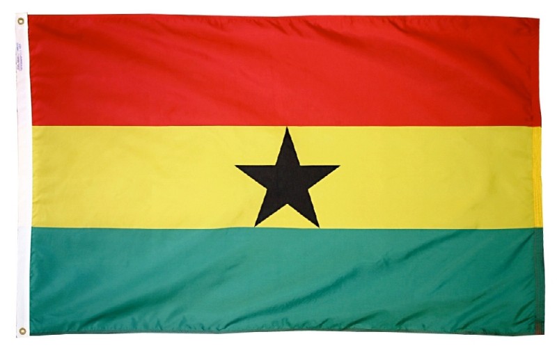 3 x 5' Nylon Ghana Flag