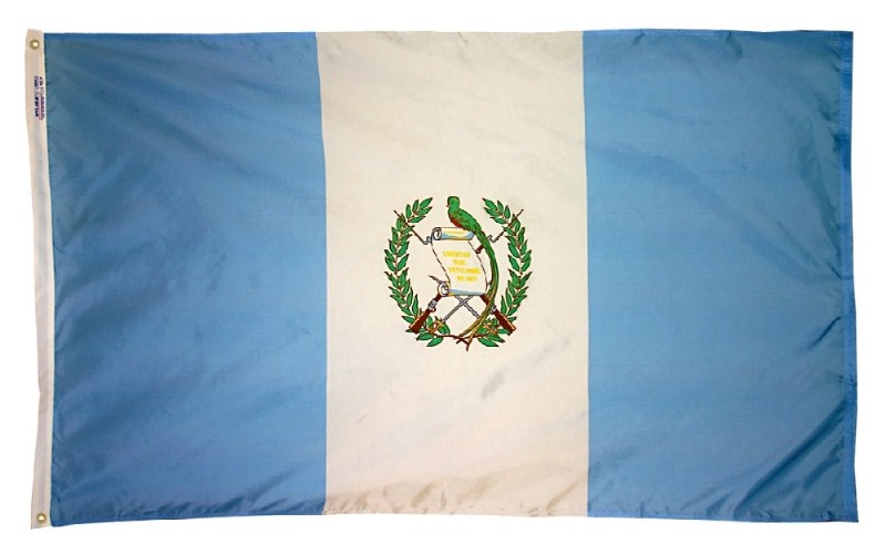 3 x 5' Nylon Guatemala Flag Gov't