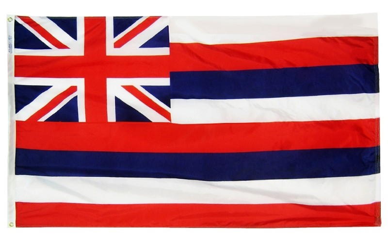 2 x 3' Nylon Hawaii Flag