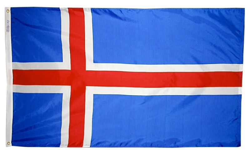 3 x 5' Nylon Iceland Flag