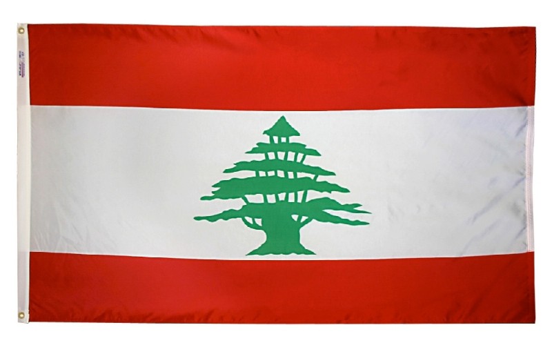 3 x 5' Nylon Lebanon Flag