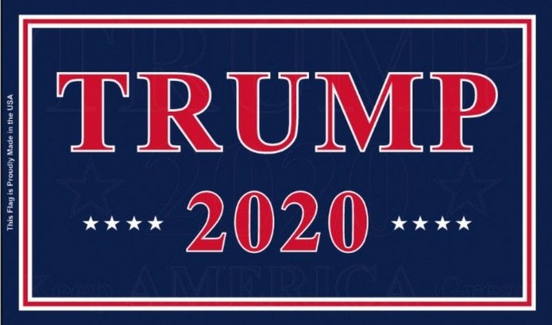 2 x 3' Trump 2020 Nyl-Glo Flag - call for Availabilty