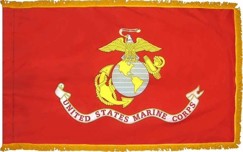 3 x 5' Nylon Marine Corps Flag - Fringed