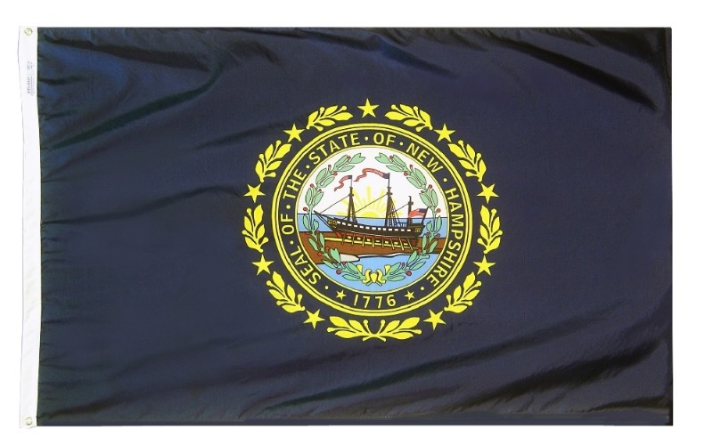 3 x 5' Indoor New Hampshire Flag