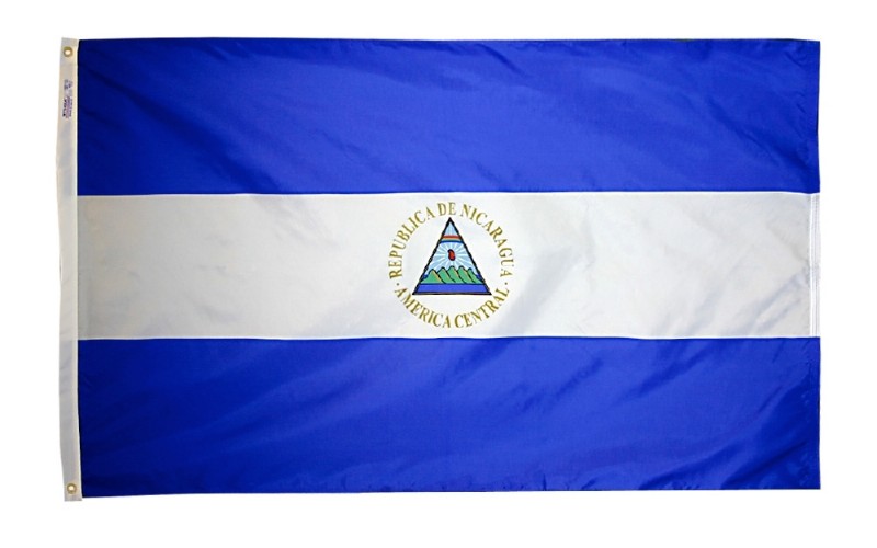 3 x 5' Nylon Nicaragua Flag Gov't