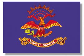 2 x 3' Nyl-Glo North Dakota Flag