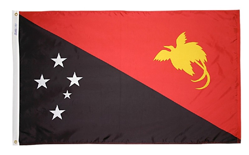 3 x 5' Nylon Papua New Guinea Flag