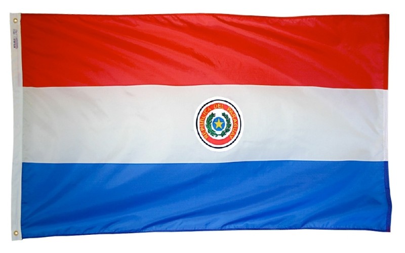 3 x 5' Nylon Paraguay Flag