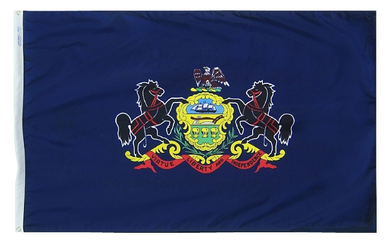 5 x 8' Poly-Max Pennsylvania Flag