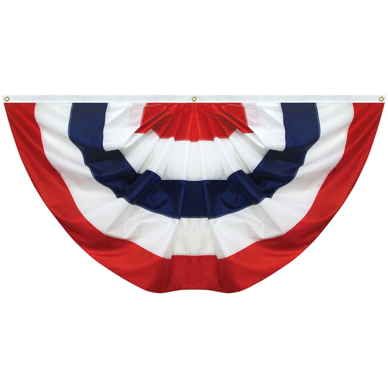 Full Fan - Red/White/Blue - Nylon - 3'x6'