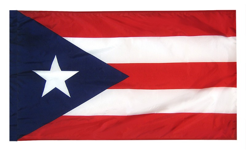 4 x 6' Puerto Rico Flag and Mounting Set
