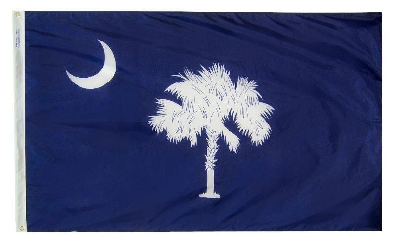 4 x 6' South Carolina Flag and Mounting Set