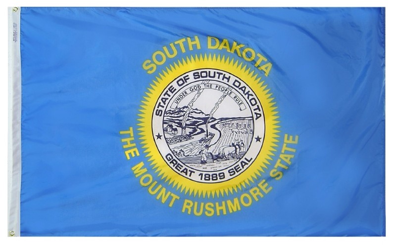 2 x 3' Nylon South Dakota Flag