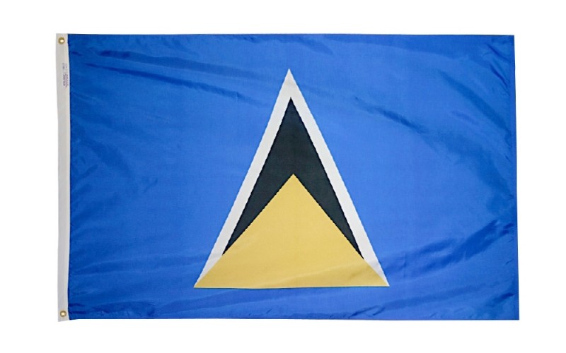 3 x 5' Nylon Saint Lucia Flag