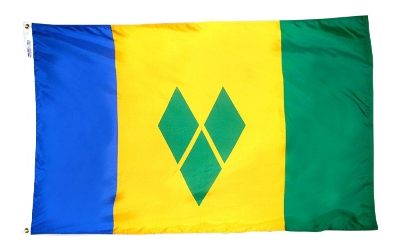 3 x 5' Nylon Saint Vincent-Grenadines Flag