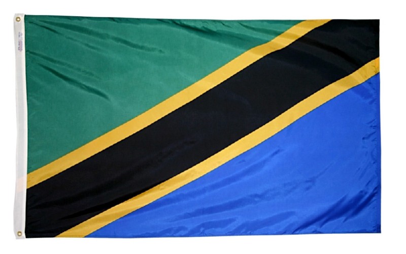 Buy 3 x 5' Nylon Tanzania Flag | Flag Store USA