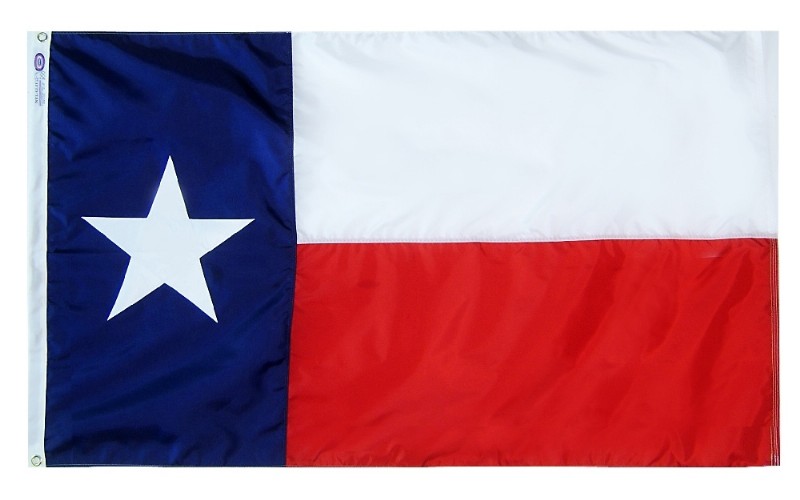 12 x 18" Nyl-Glo Texas Flag