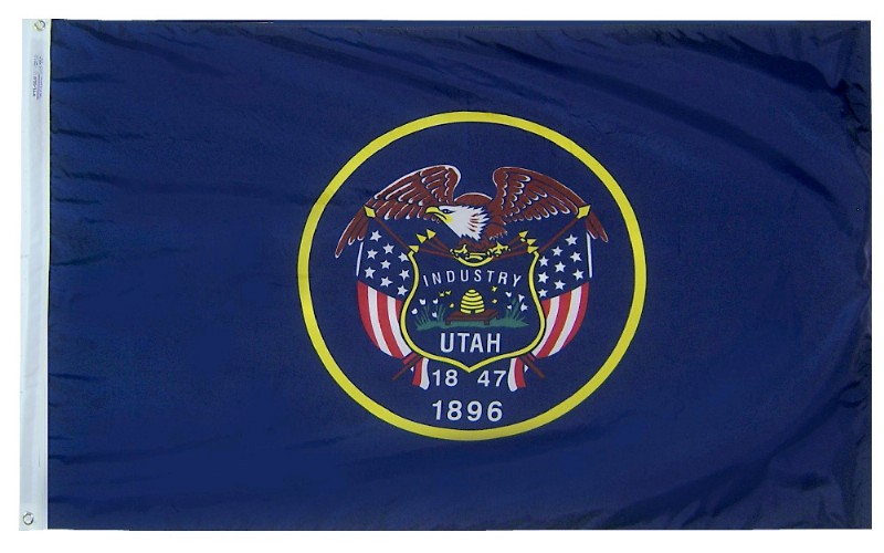 3 x 5' Nyl-Glo Utah Flag