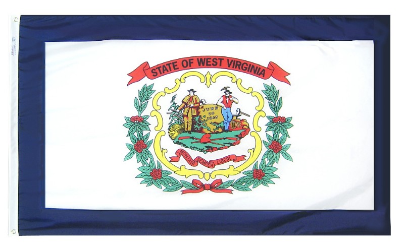 3 x 5' West Virginia Flag and Mounting Set