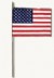 4 x 6" USA Stick Flags - Ball Top