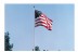 20' Fiberglass Flagpole Internal Winch Hinge Base