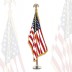 7' Deluxe Flag Set - Plastic - American