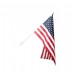 American Flag Set 5’ Wood Flagpole with 3’x5’ Printed Flag