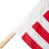 American Flag Set - 5’ Wood Flagpole with 2.5’x4’ Printed Flag