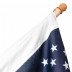 American Flag Set - 5’ Wood Flagpole with 2.5’x4’ Printed Flag