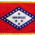 3 x 5' Nylon Arkansas Flag - Fringed