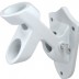 Bracket for Spinning Flagpole - 2 Position - White