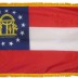 3 x 5' Nylon Georgia Flag - Fringed