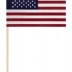 4 x 6" Handheld American Flags - Sold by the gross (144 flags)