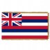 3x5' Hawaii with Dark Gold Fringe Flag
