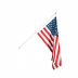 6' Legacy Fiberglass Outdoor Flag Set - White