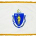 4 x 6' Nylon Massachusetts Flag - Fringed
