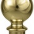 3'' Gold Metal Ball Top with Ferrule