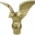 8.25'' Gold Metal Flying Eagle Top Ornament with Ferrule