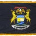 3 x 5' Nylon Michigan Flag - Fringed