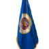 8' Minnesota Historical Flag Indoor Oak Pole Set with Plastic Accessories