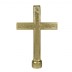 7.5'' Gold Metal Passion Cross with Ferrule